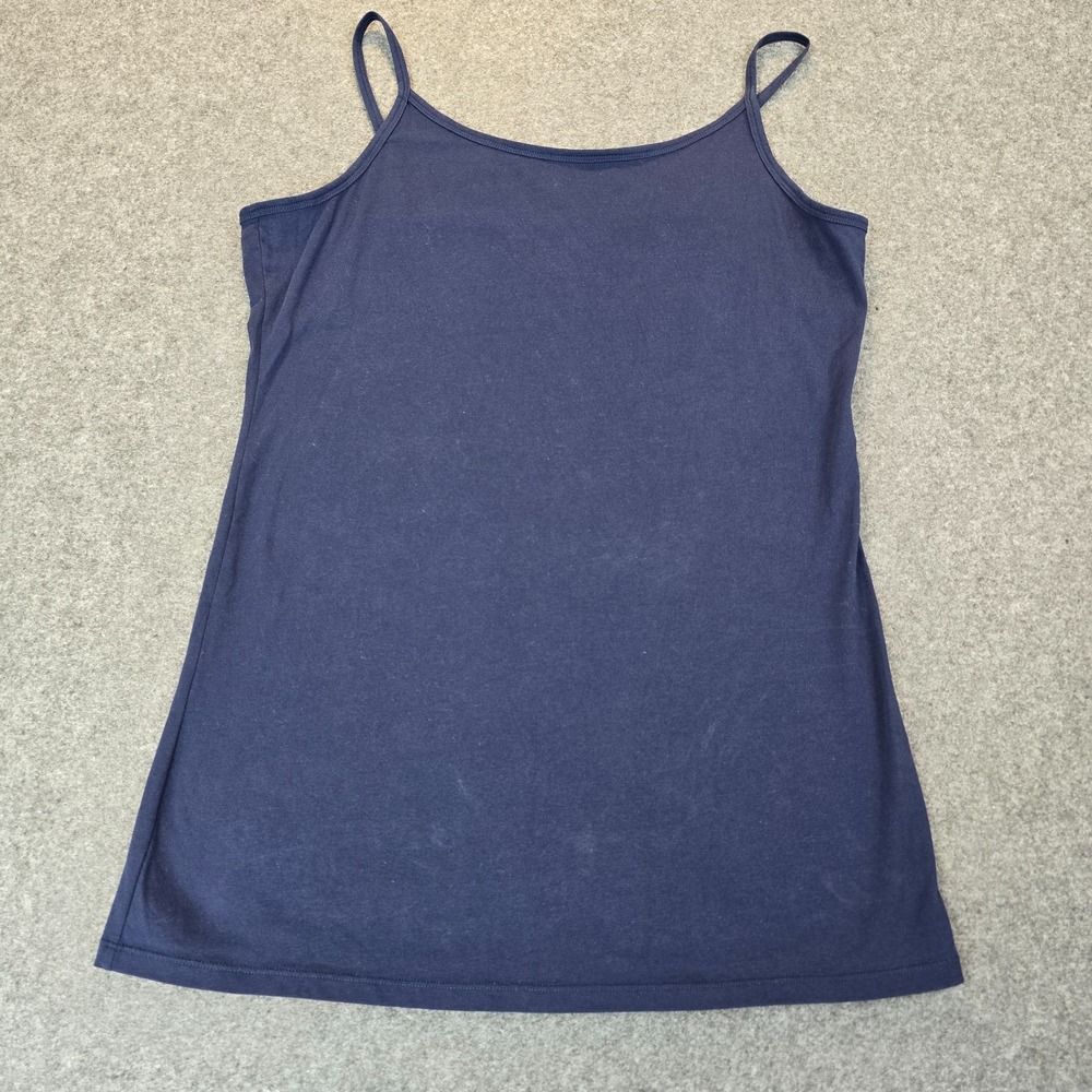 Womens Camisole Top Navy Blue Casual Summer Wear Comfort Sleeveless Strappy